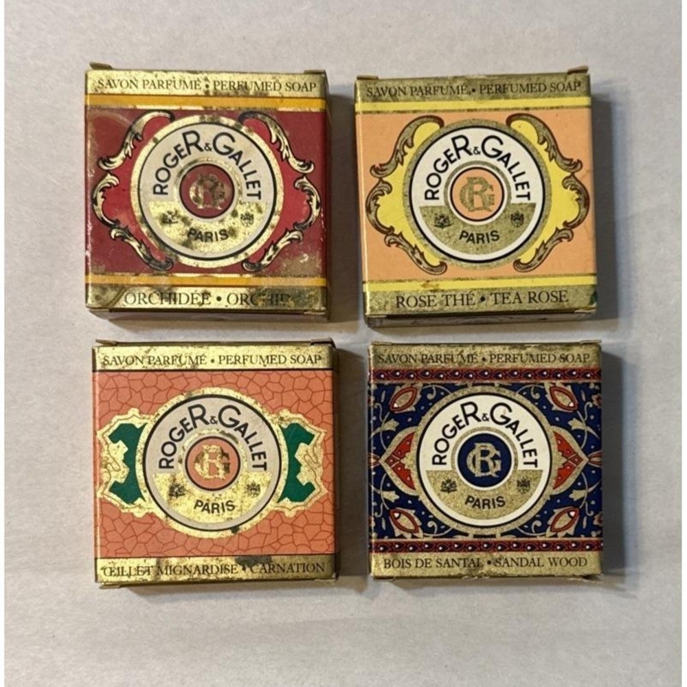 Vintage RogeR & Gallet Perfumed‎ Hand Soap Tea Rose Carnation Orchid Sandal Wood